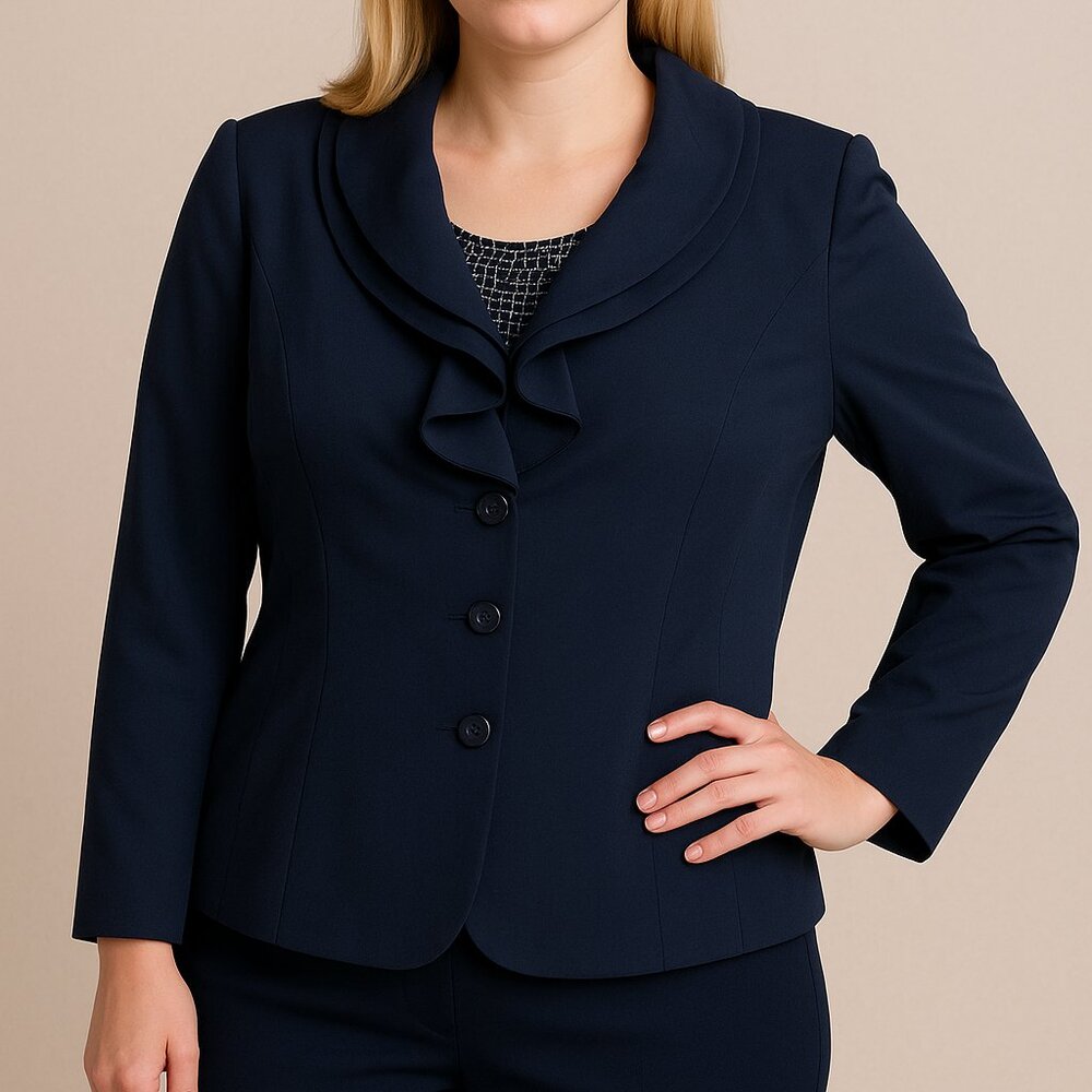 VINTAGE Blazer blue marine , 16 for women